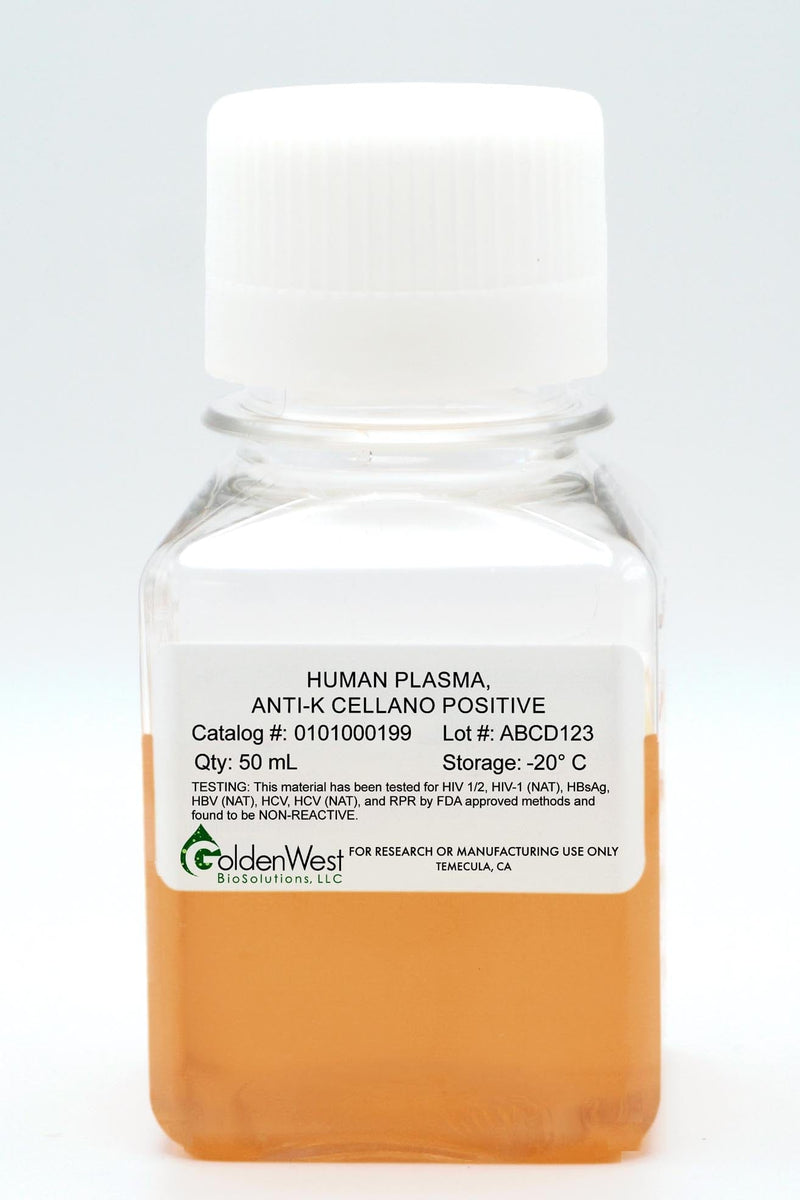 Human Plasma, Anti-k Cellano Positive