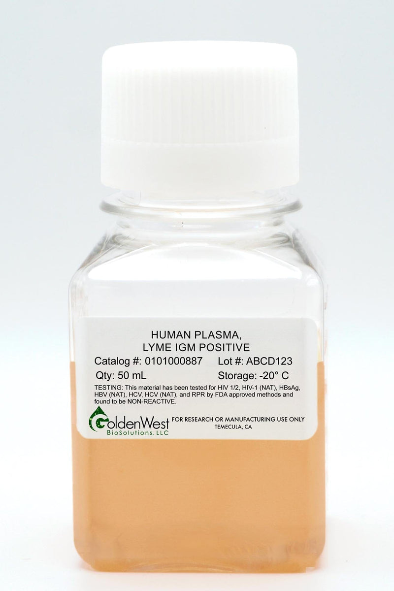 Human Plasma, Lyme IgM Positive