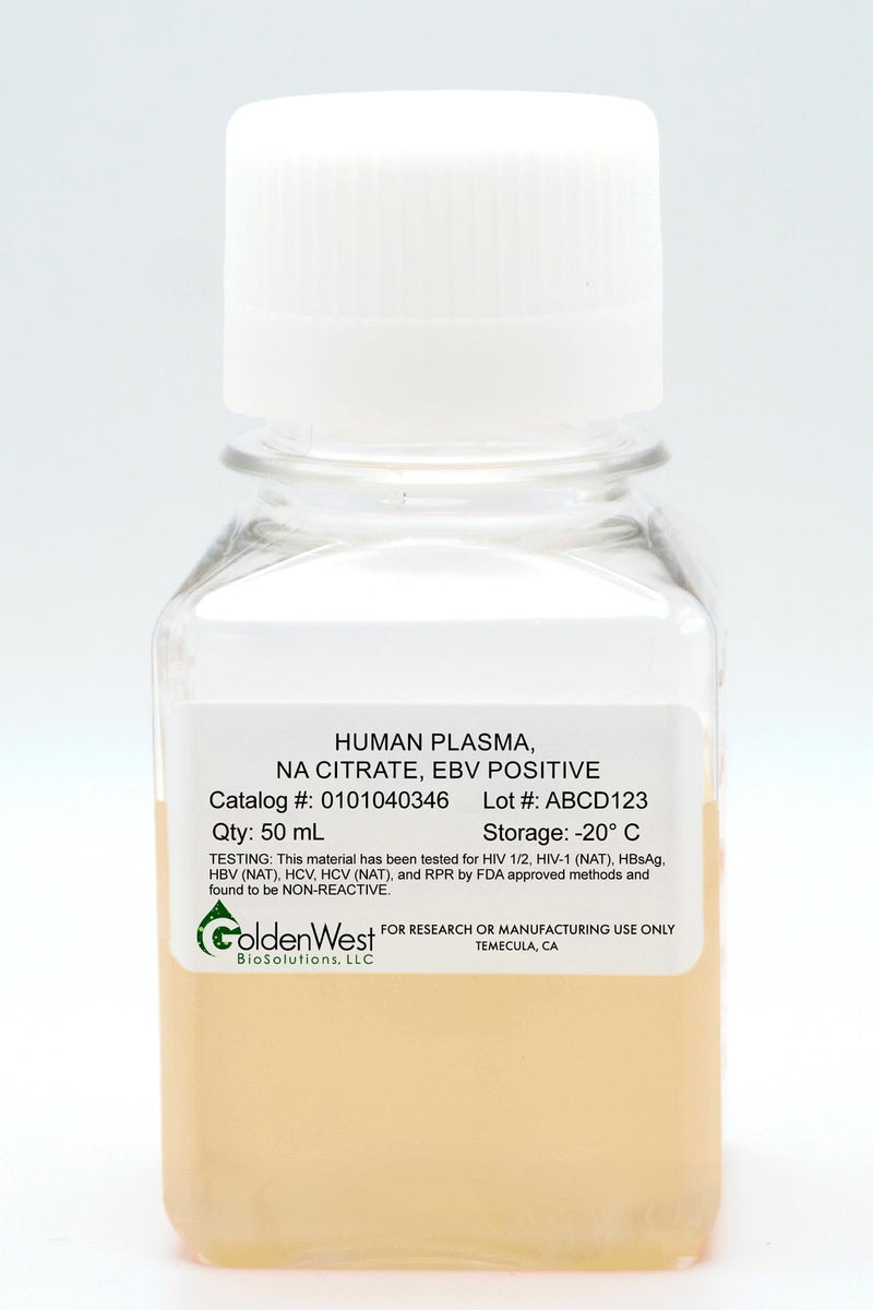 Human Plasma, Na Citrate, EBV Positive