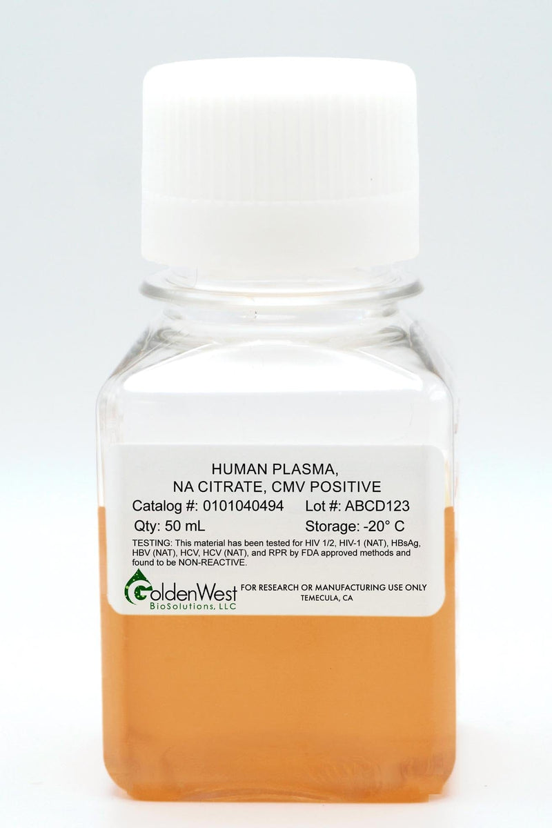Human Plasma, Na Citrate, CMV Positive