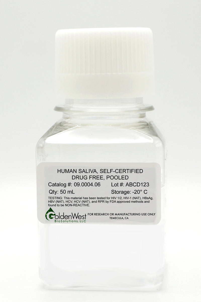 Human Saliva, Pooled, Self-Certified Drug Free